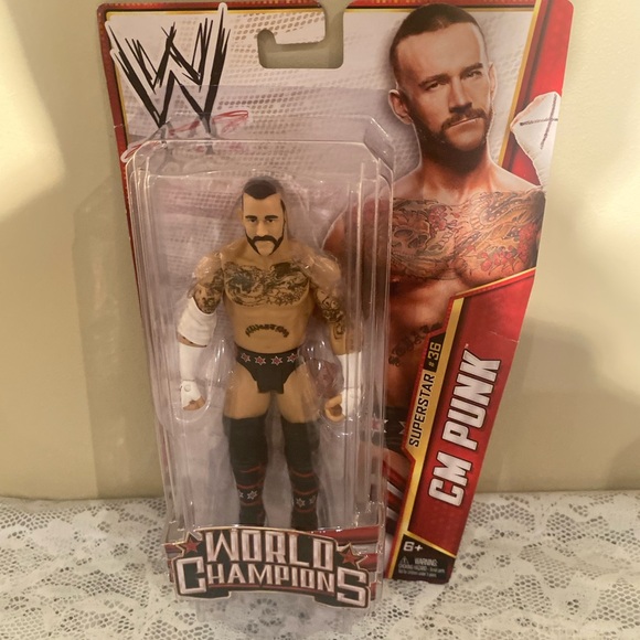 WWE Other - WWE World Champions CM Punk (2013) Mattel Superstar #36 Figure
